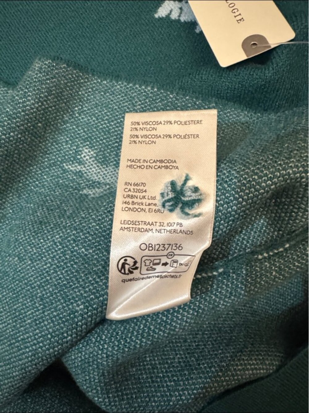 NWT Size XS (P2P 22")-Maeve CARYS Mock Neck Sweater Dachshund Dog Green (US$ 98) - Picture 10 of 16